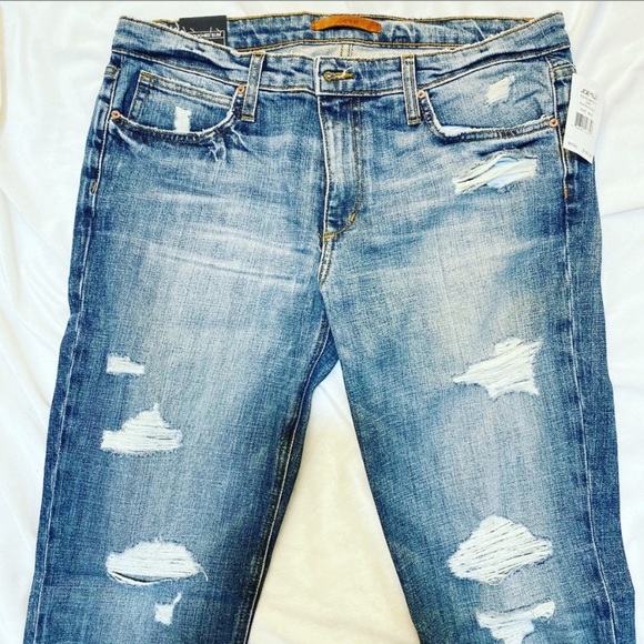 NWT $185 Joe’s Boyfriend Slim Distressed Jeans 31 - Picture 2 of 5